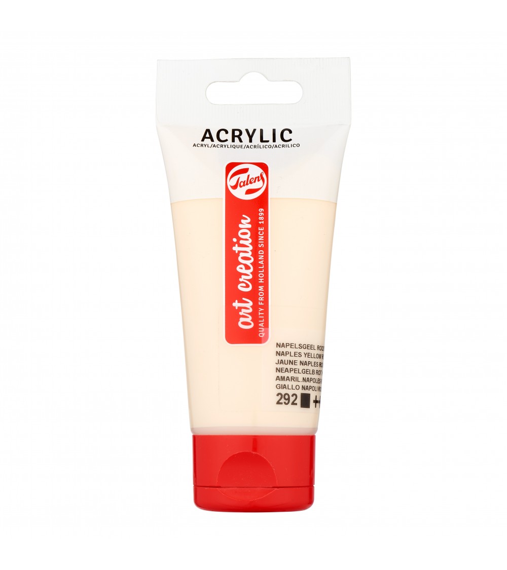 "OFERTA"  TAC ACRIL 75ML AMARILLO NAPOLES ROJO CLARO 292